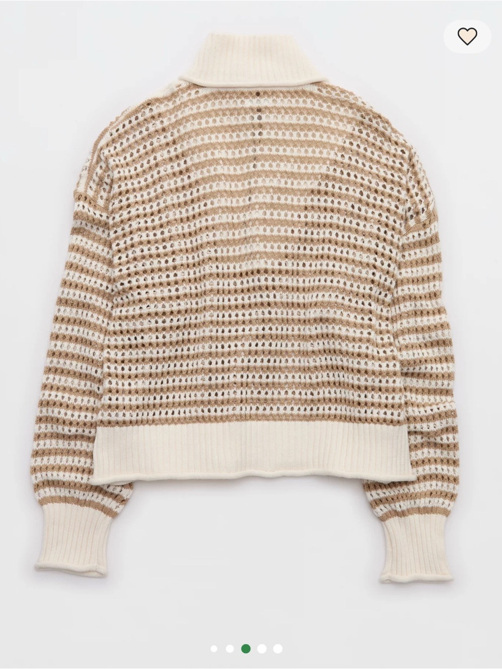 Aerie Crochet Quarter Zip Sweater - Picture 12 of 13